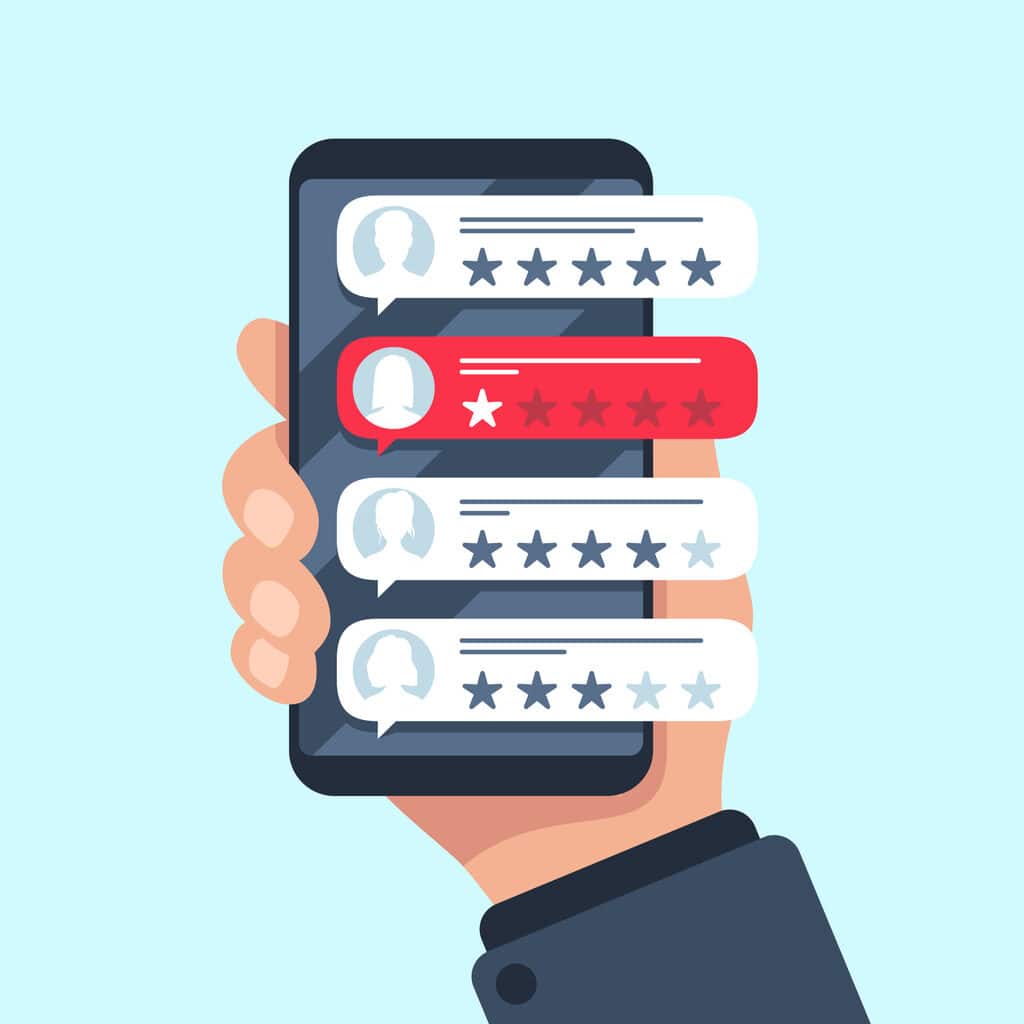 positive and negative reviews
